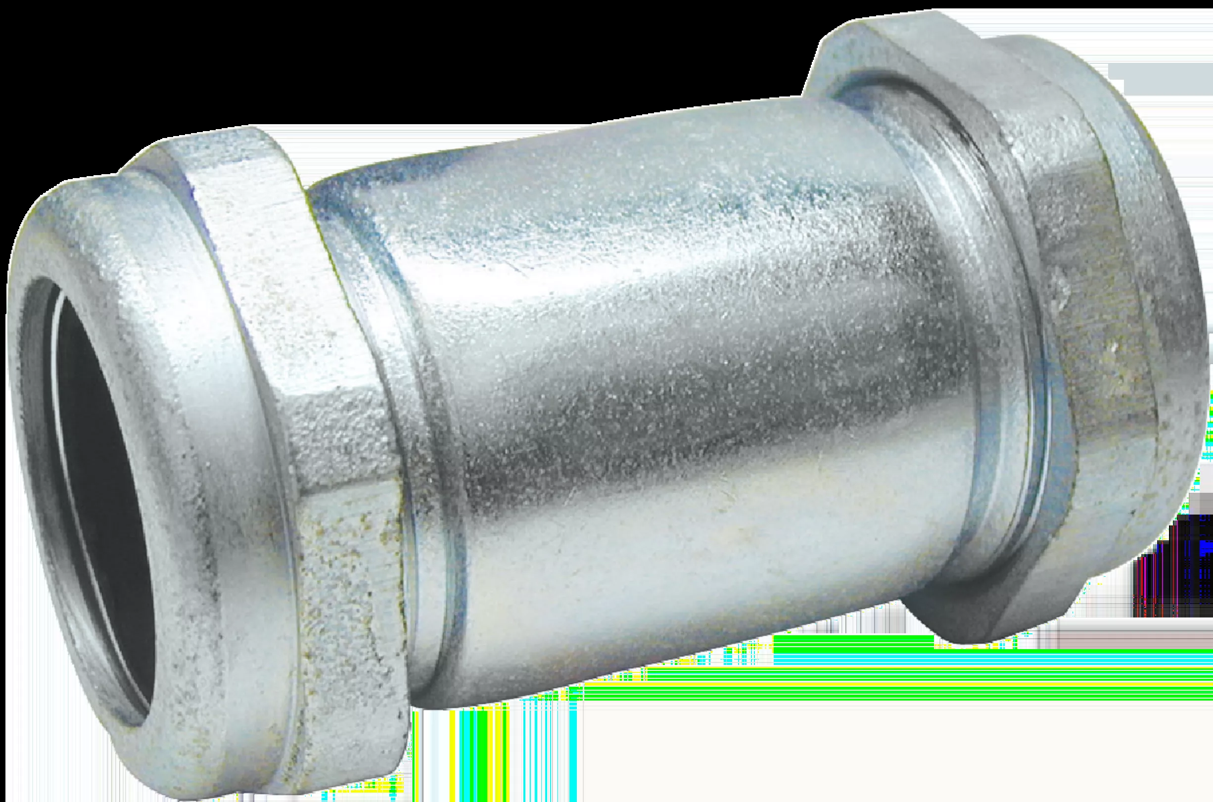 1-1/4 In. X 4-1/2 In. Compression Galvanized Steel Coupling