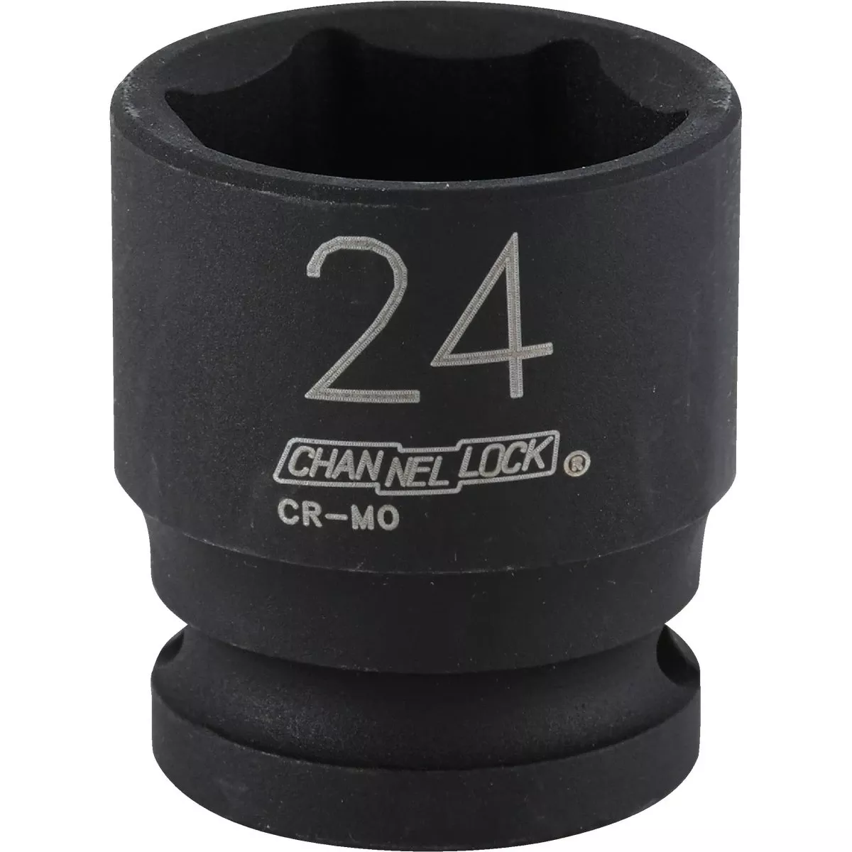 1/2 Inch Drive 24 Millimeter 6-point Shallow Metric Impact Socket