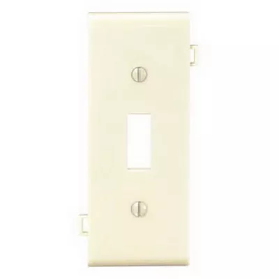 1-gang Ivory Toggle Switch Sectional Wall Plate Center Panel, Model 924-0psc1-00i
