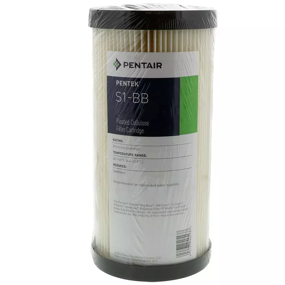 10" BB Pentek S1-BB Pleated Cellulose 20 mic Filter