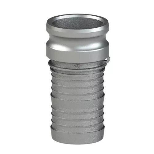 10E SS -Part EAdapter x Hose Shank Stainless Steel