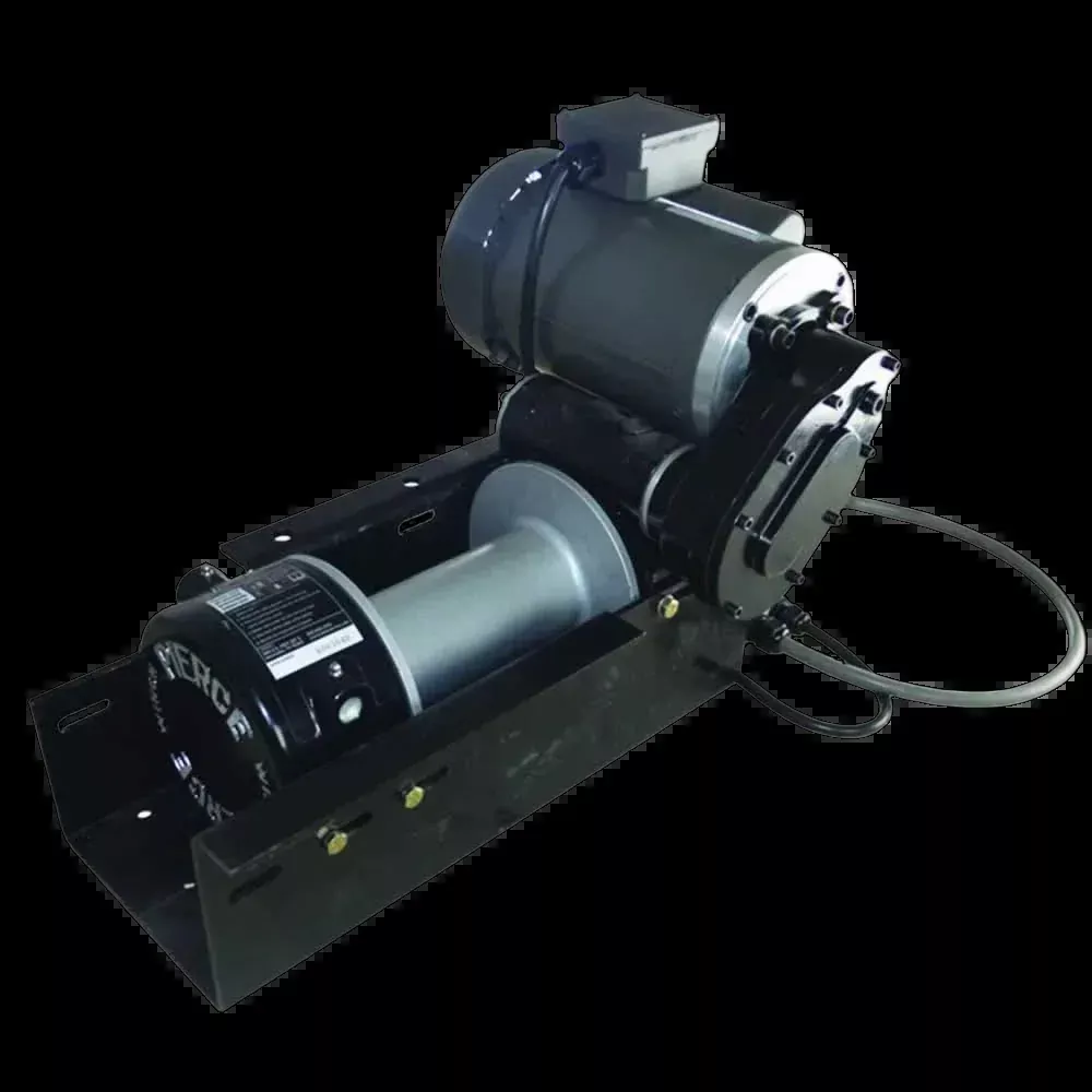 11,000 lb 110V Worm Gear Winch | 8 in Drum