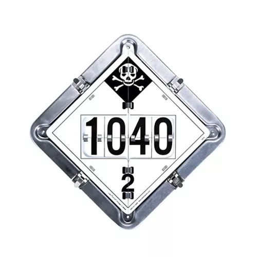 126-CTP - 8 Legend Flip Placard System for Tankers, Full Frame