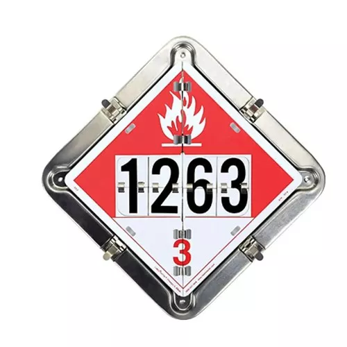126CT-OXM9 - 6 Legend Flip Placard System for Tanker