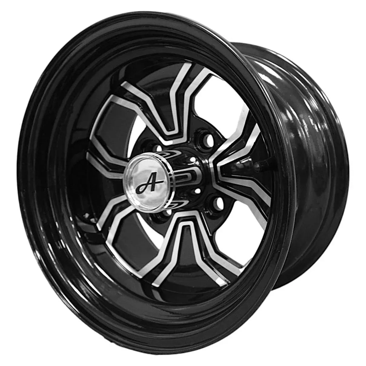 12x7 4@4-2.83-2.76BS Fusion Glossy Black (Set of 2)