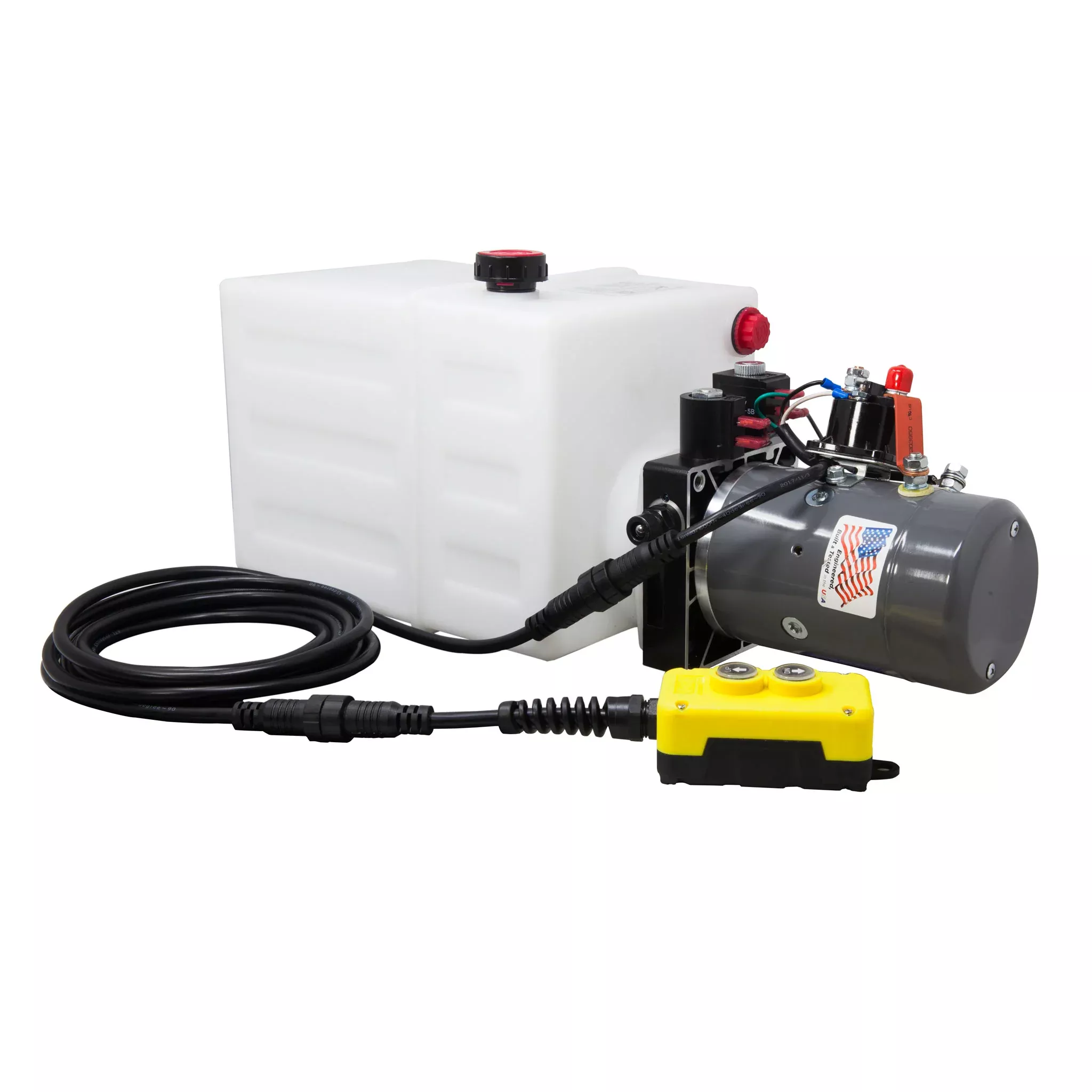 13 Quart 12V KTI Double Acting Hydraulic Pump