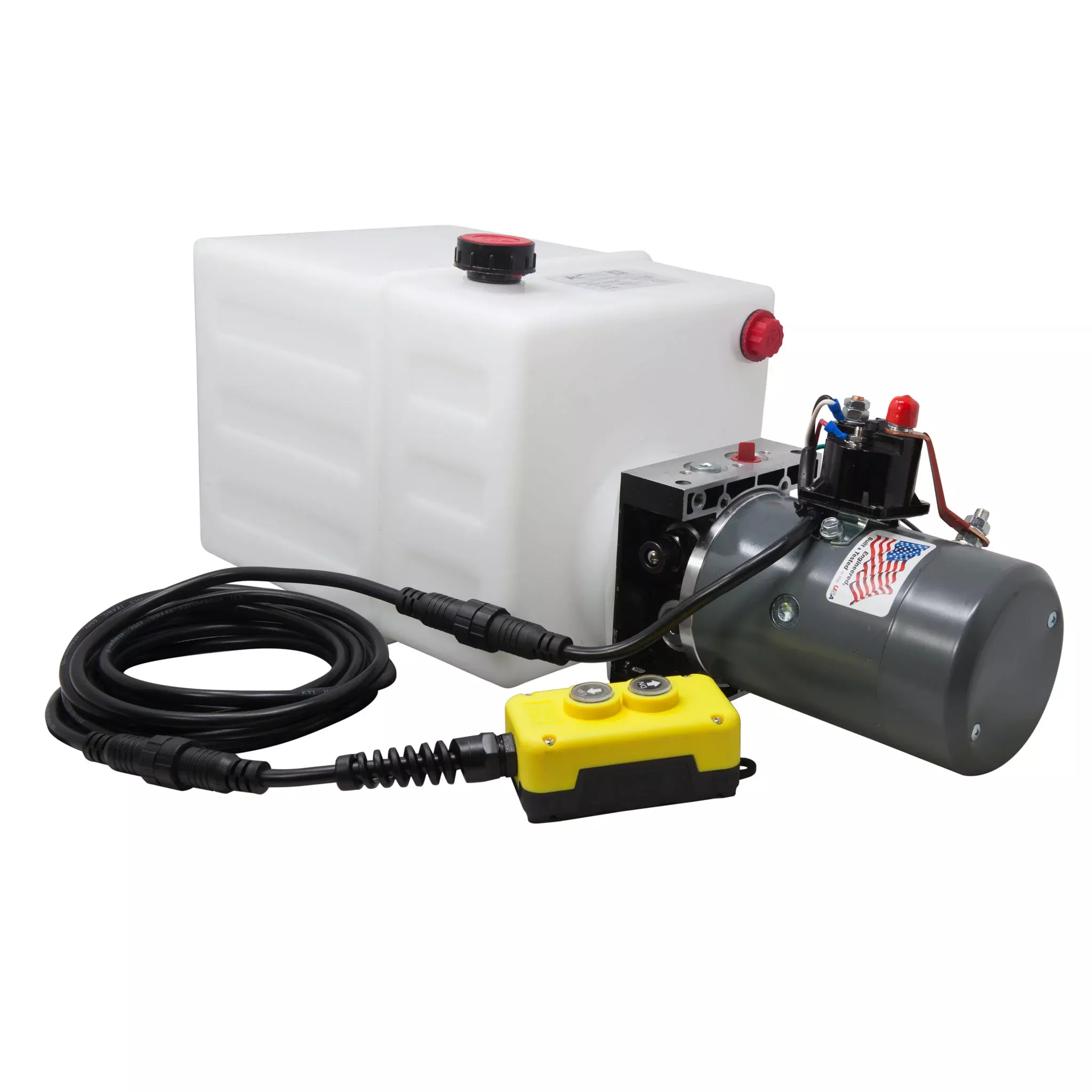 13 Quart 12V KTI Single Acting Hydraulic Pump