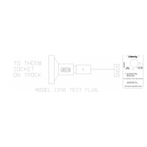 1398-1398 - Test Cable for 1391-1391 Tester (Thermistor, Green Plug)