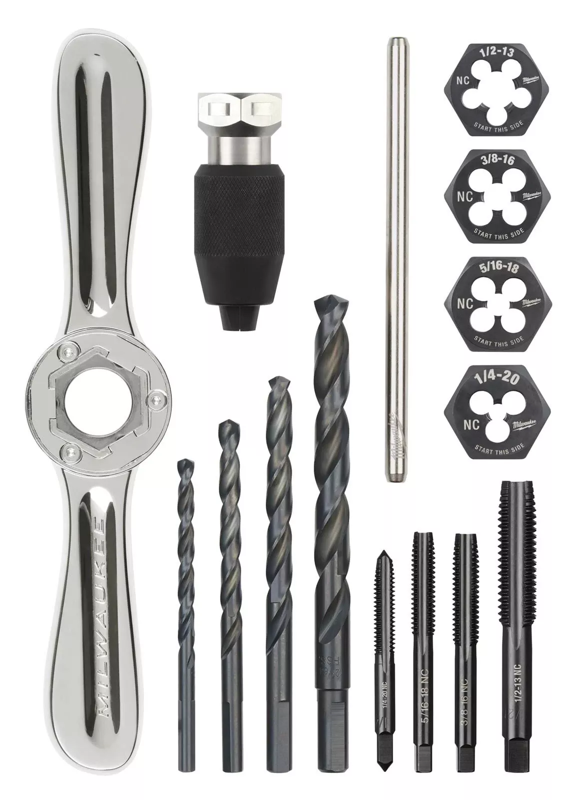 15 Piece Sae Tap And Die Set For Precision Threading And Repair