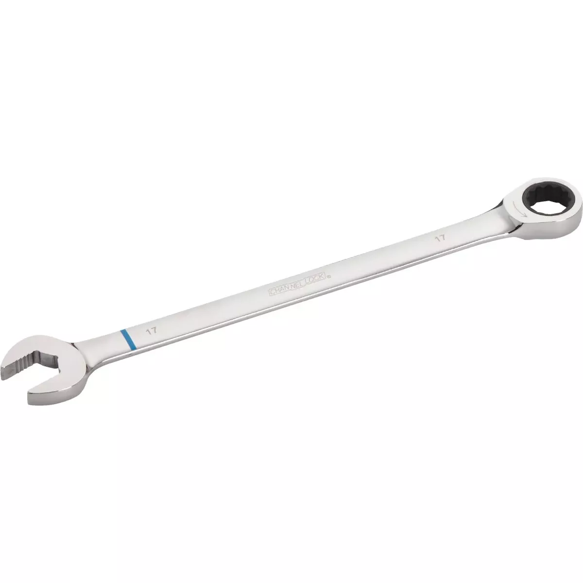 17 Mm Metric 12-point Ratcheting Combination Wrench - Chrome Finish
