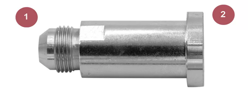 1700-08-08 | 1/2" JIC Male x 1/2" Code 61 Flange
