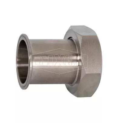 17MP-14-G300 - Clamp x Plain Bevel Seat Adapter with Hex Nut