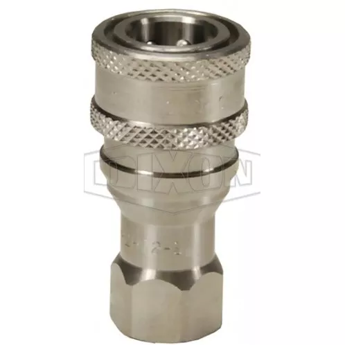 1HF1-S - H-Series ISO-B Poppet Valve Female Threaded Coupler