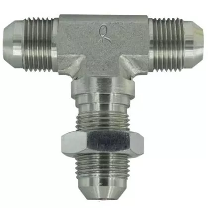2703-LN-06-06-06 - 06MJ JIC Bulkhead Union Branch Tee with Lock Nut