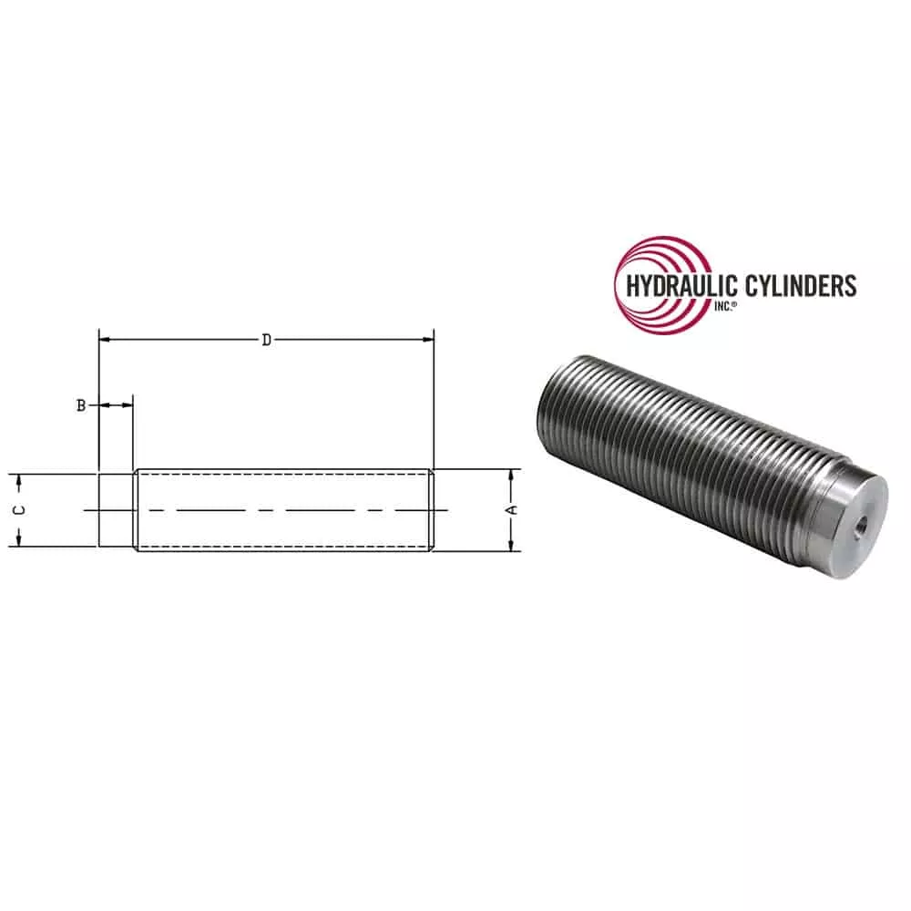 3/4″-16 X 3.62″ LG Threaded Stud