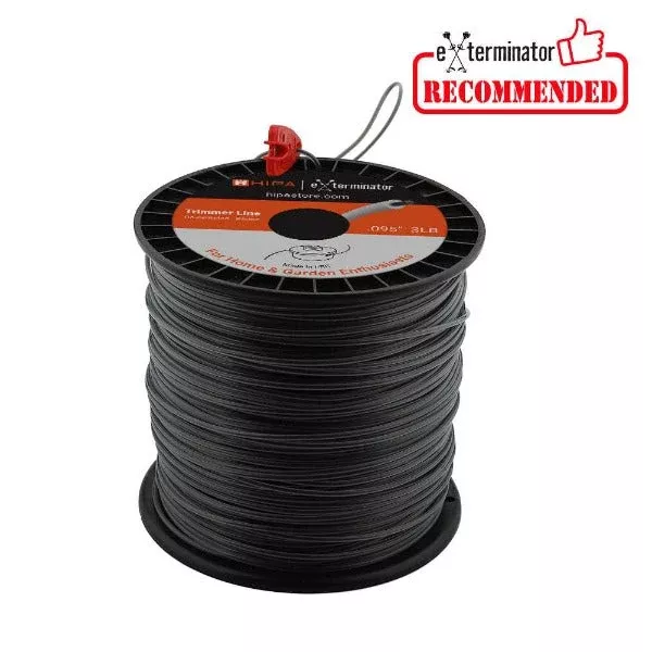 3-Pound .095-inch Heavy-Duty Professional Round Trimmer Line in Spool with Line Cutter for Troy Bilt Poulan Ryobi Echo Stihl WeedEater Craftsman