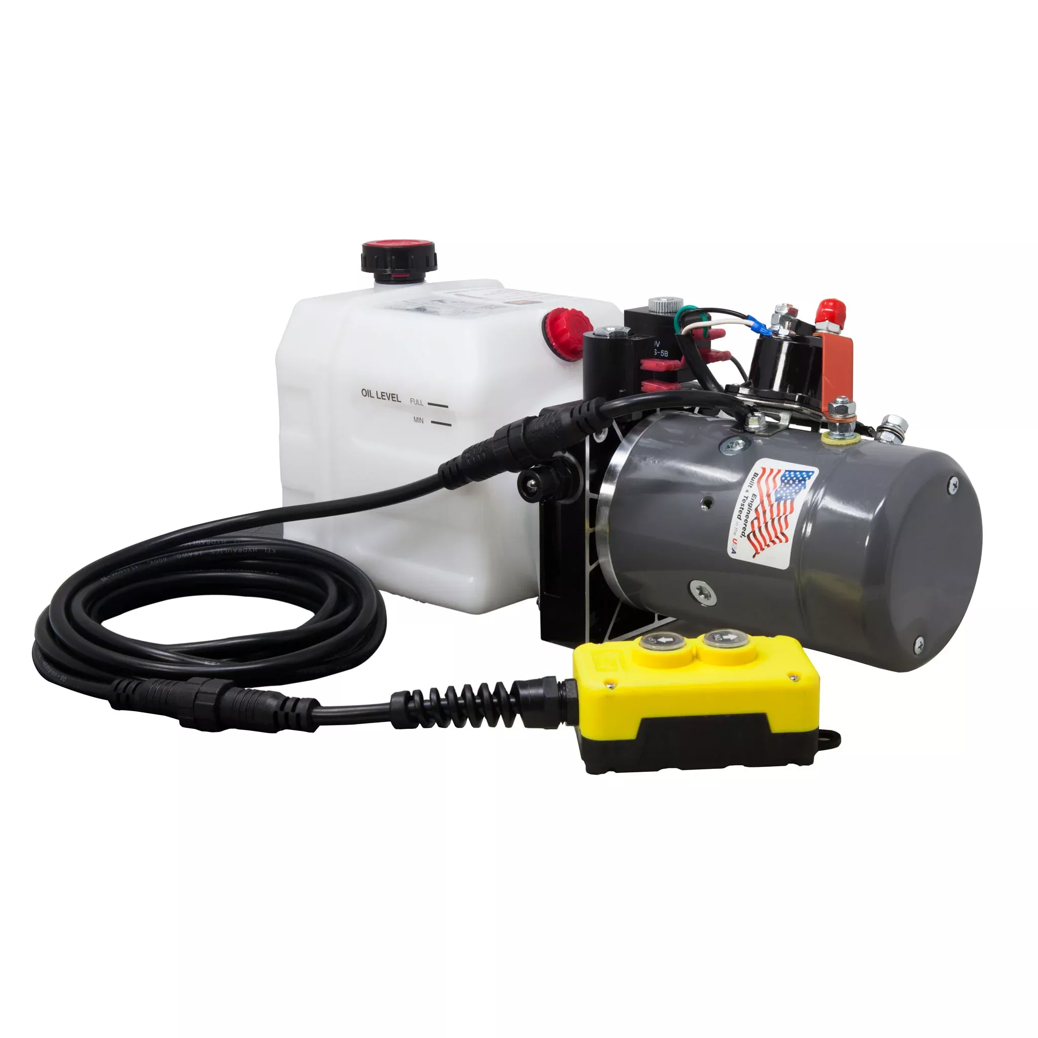 3 Quart 12V KTI Double Acting Hydraulic Pump