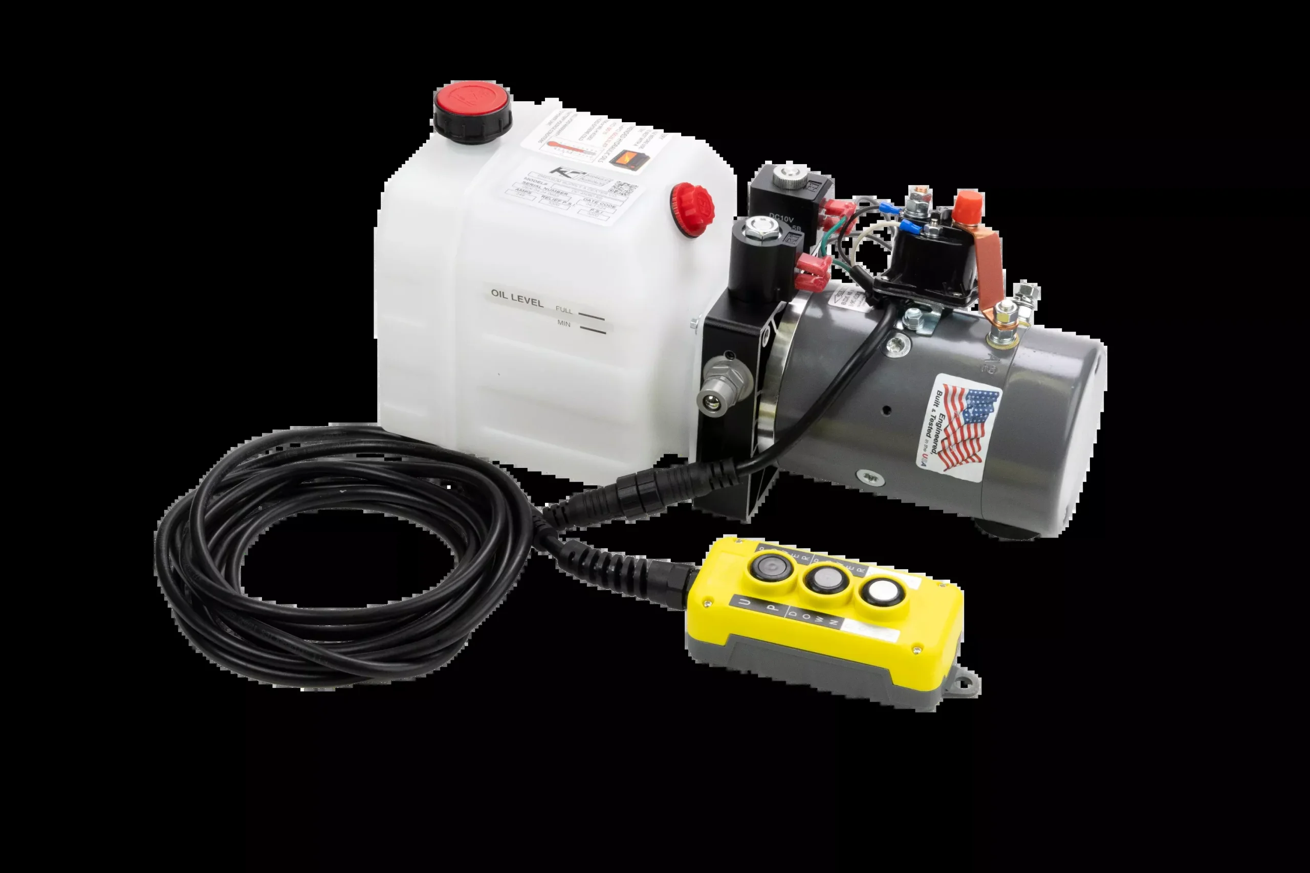 3 Quart 12VDC Double/Single Acting Hydraulic Pump