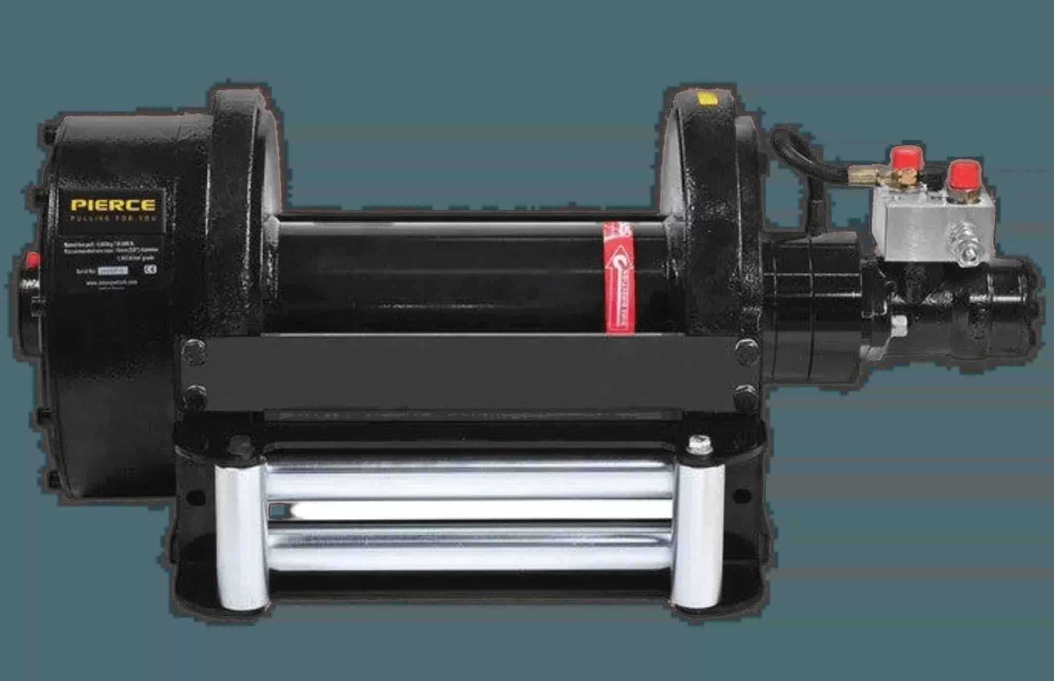 30,000 lb Hydraulic Recovery Winch | Long Drum, Air