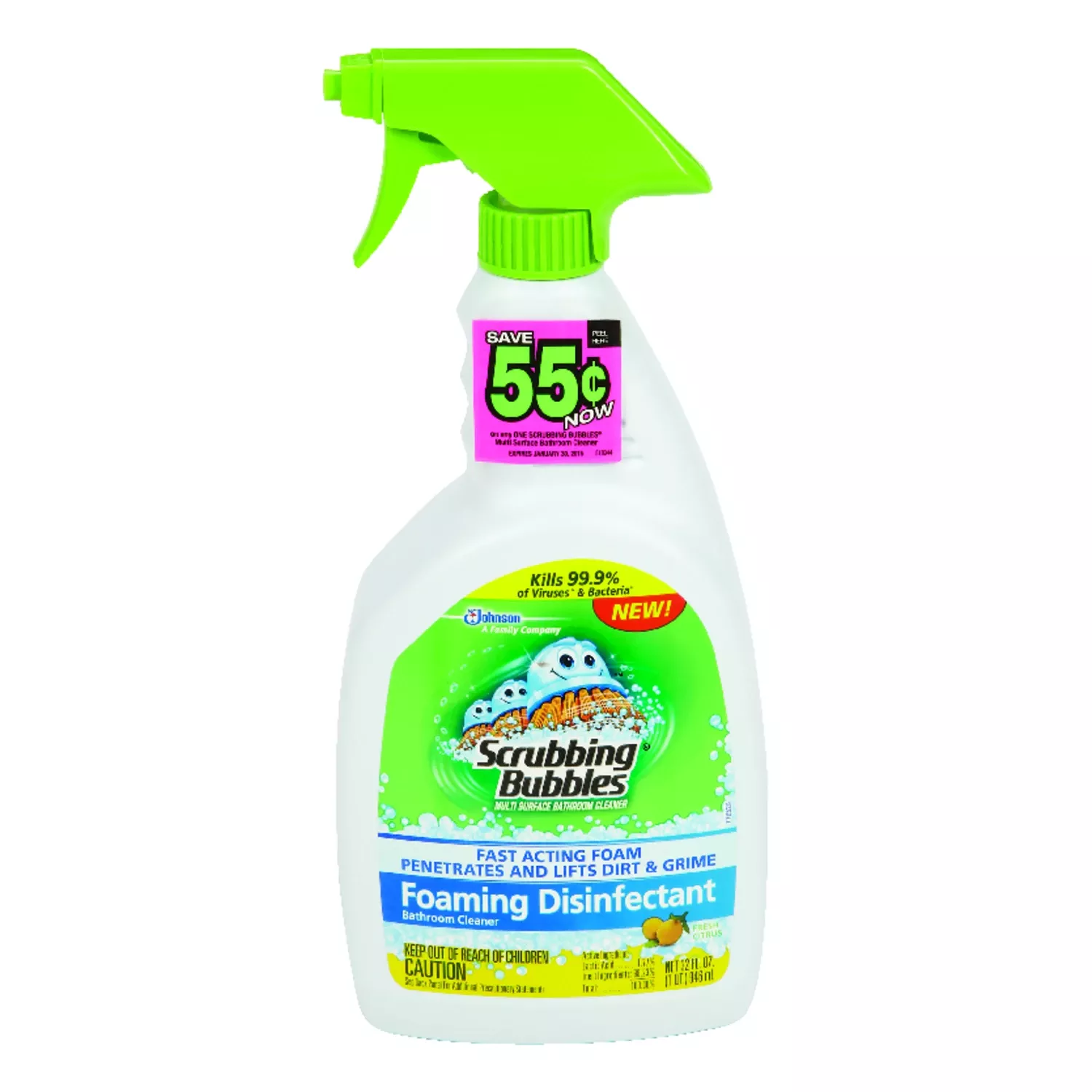 32 Oz. Citrus Disinfectant Bathroom Grime Fighter Cleaner