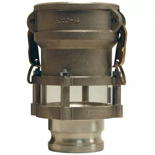 3543CA - Cam & Groove In-Line Sight Glass Coupler x Adapter