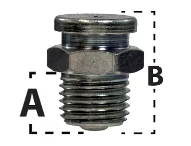 36-205 | 1/4" NPT Male Button Head Grease Fitting