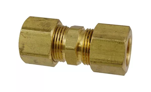 362-02-02 | 1/8" x 1/8" Brass Compression Tube Union