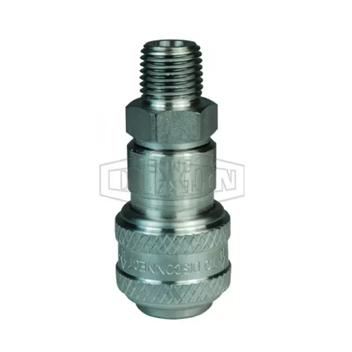 3DM3-S - D-Series Pneumatic Automatic Male Threaded Coupler