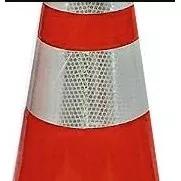 3M33404CT - 18"Lime with Reflective Tape Safety Cone