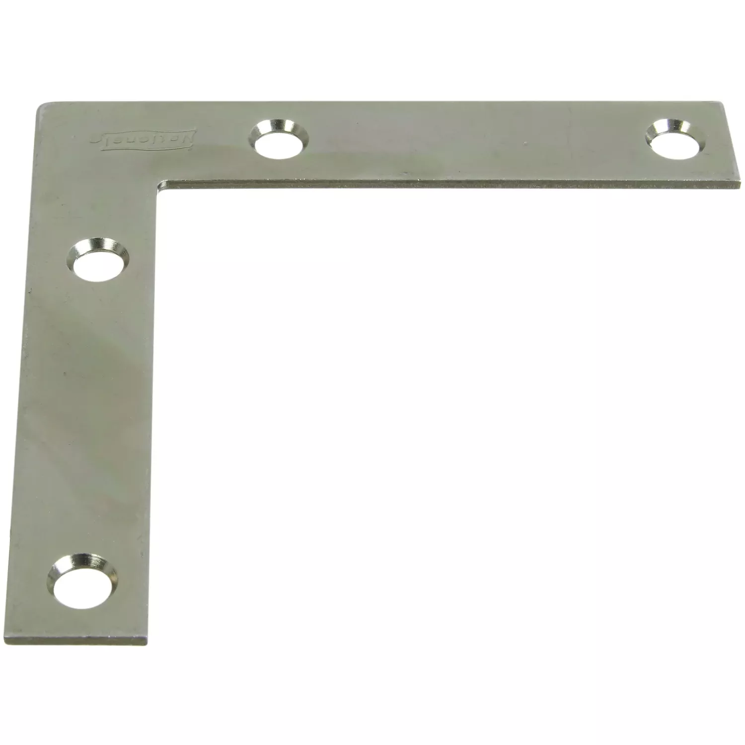 4-pk., 3-1/2 In. Zinc Flat Corner Iron