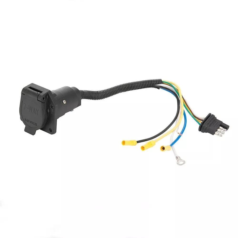 4-way Flat To 7-way Blade Trailer Wiring Adapter Model 1415