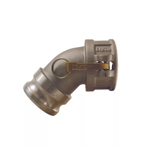 400DA-45-DI (FABRICATED) - CouplerxAdapter 45 Degree Ductile Iron