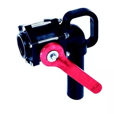 4011P-20 - 2"Full Port with Nozzle Poly Propylene Drumming Nozzle Ball Valve