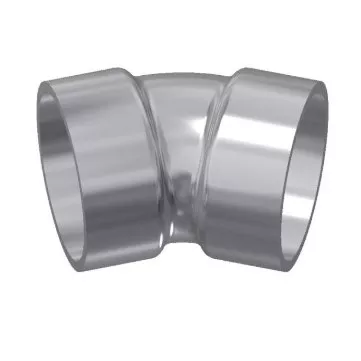 40591D - 4" 30degree Aluminum Short Radius Bend Belled