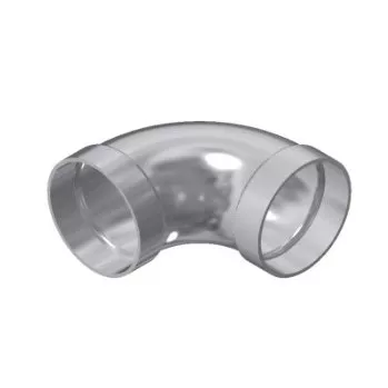 40634A - 2" 90degree Aluminum Short Radius Bend Belled
