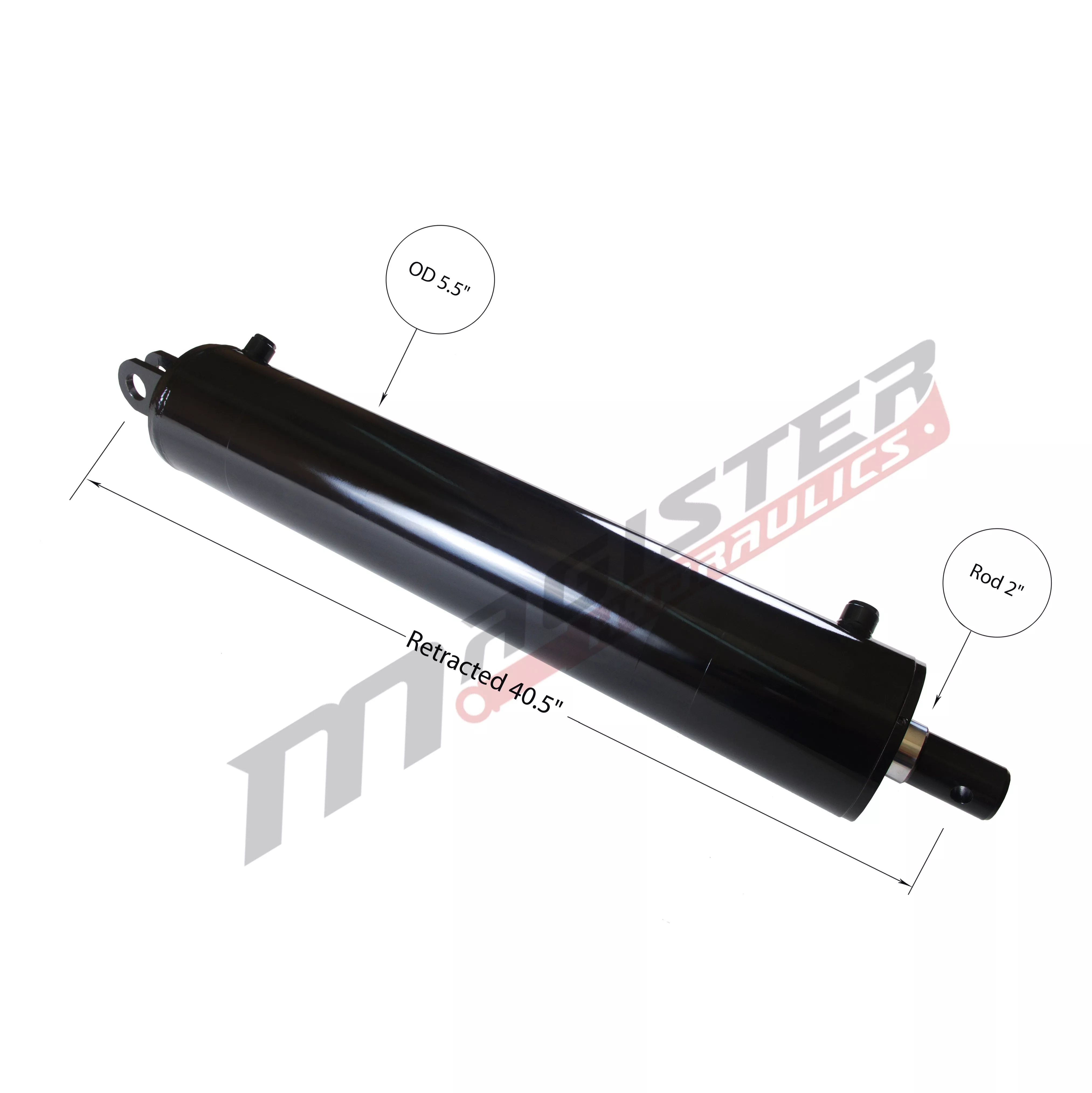 5" bore x 30" stroke log splitter hydraulic cylinder