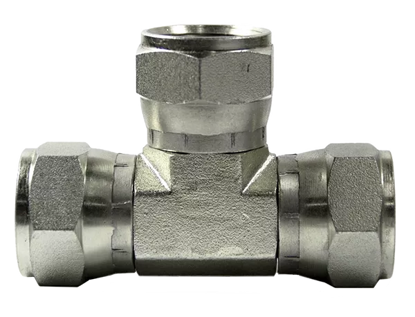 6606-04-04-04 | 1/4" Female JIC Swivel Tee