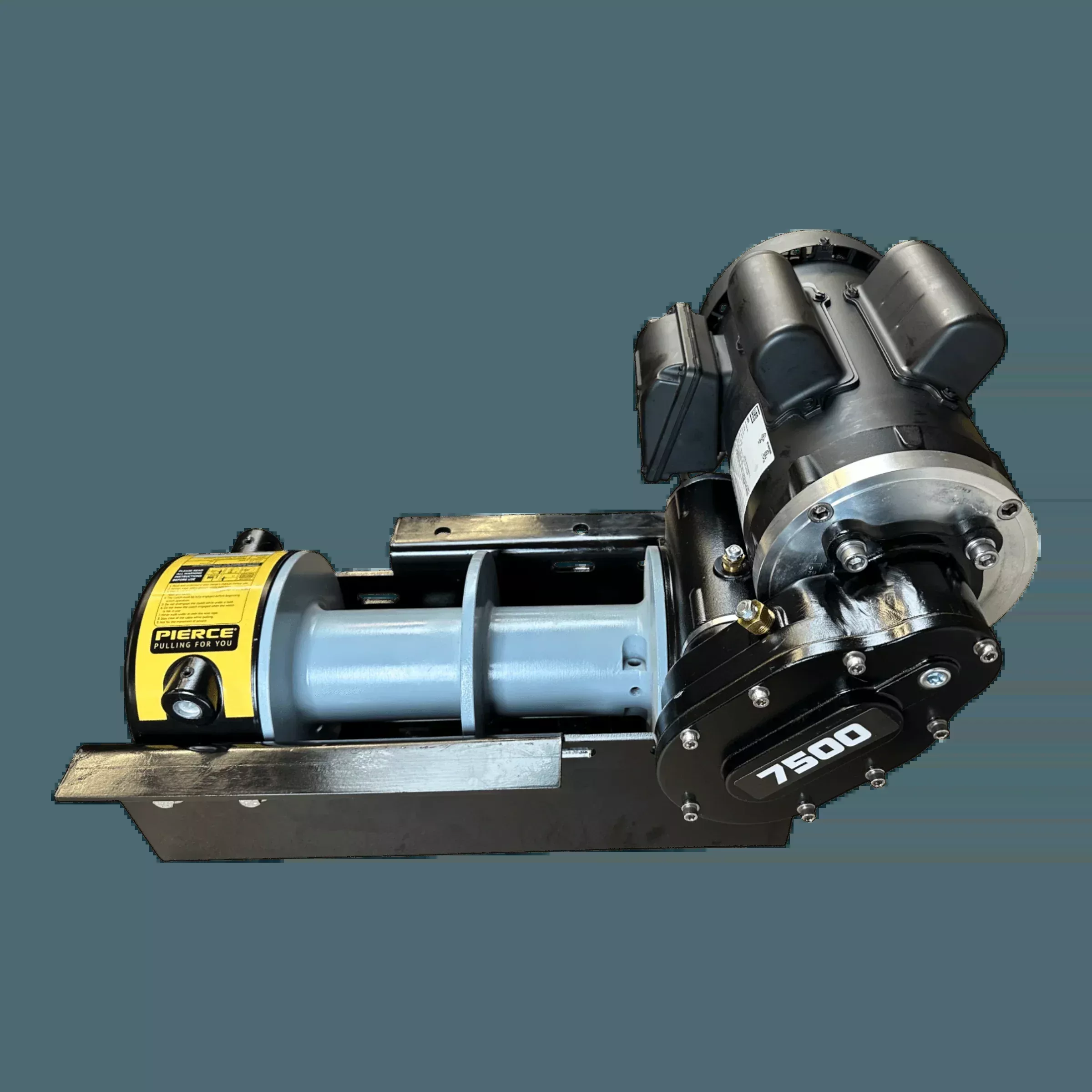 7,500 lb 110V Worm Gear Winch | 11 in Split Drum
