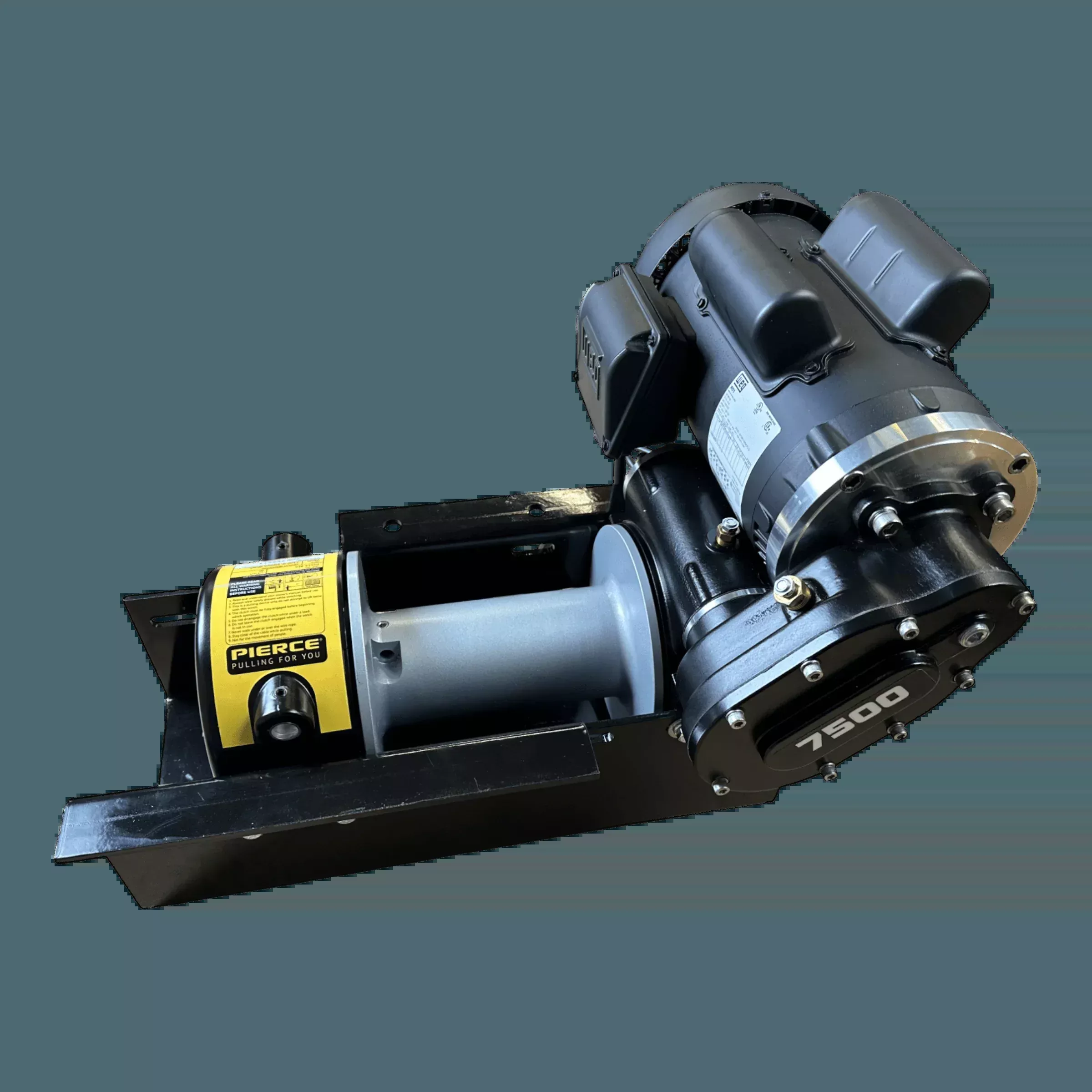 7,500 lb 110V Worm Gear Winch | 8 in Drum