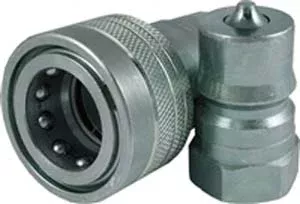 700-02-02S | Set of 1/8" Hydraulic Quick Disconnects - 1/8" NPTF Female Threads Steel