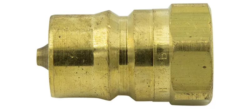 702-04-04B | 1/4" Male Coupler x 1/4" NPTF Female, Brass
