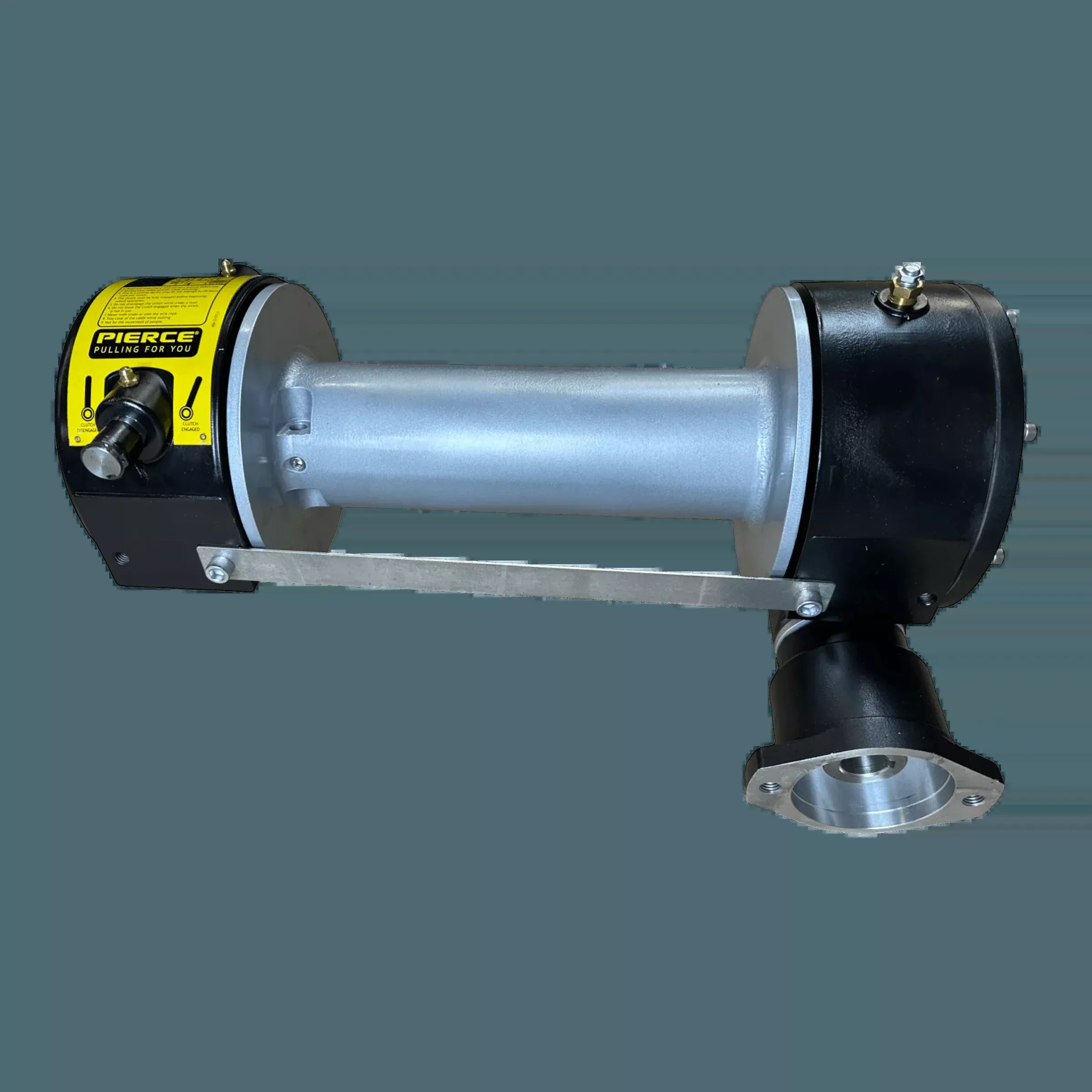 8,000 lb Hydraulic Worm Gear Winch | Narrow Mount