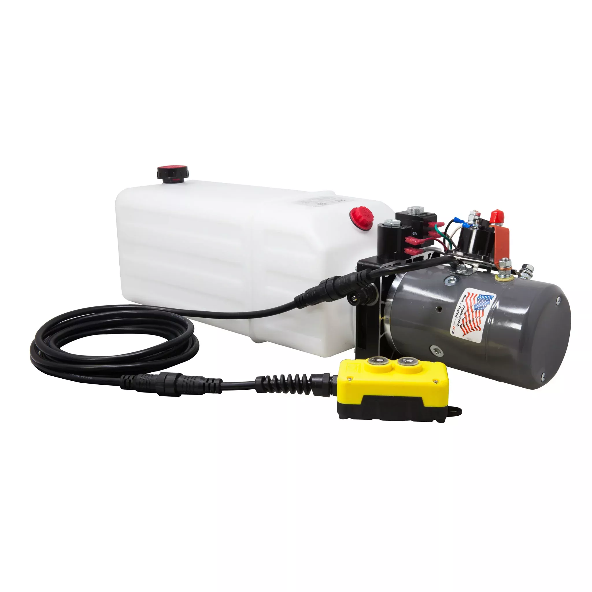 8 Quart 12V KTI Double Acting Hydraulic Pump