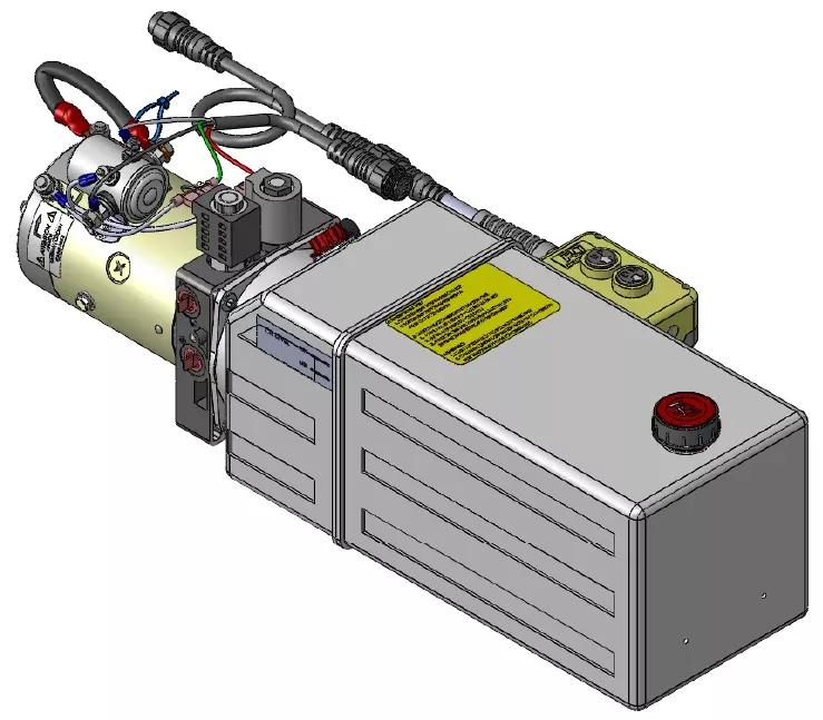 8 Quart 24V KTI Double Acting Hydraulic Pump
