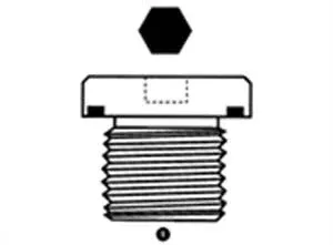 9028-02 | 1/8" BSPP Countersunk Plug with Seal