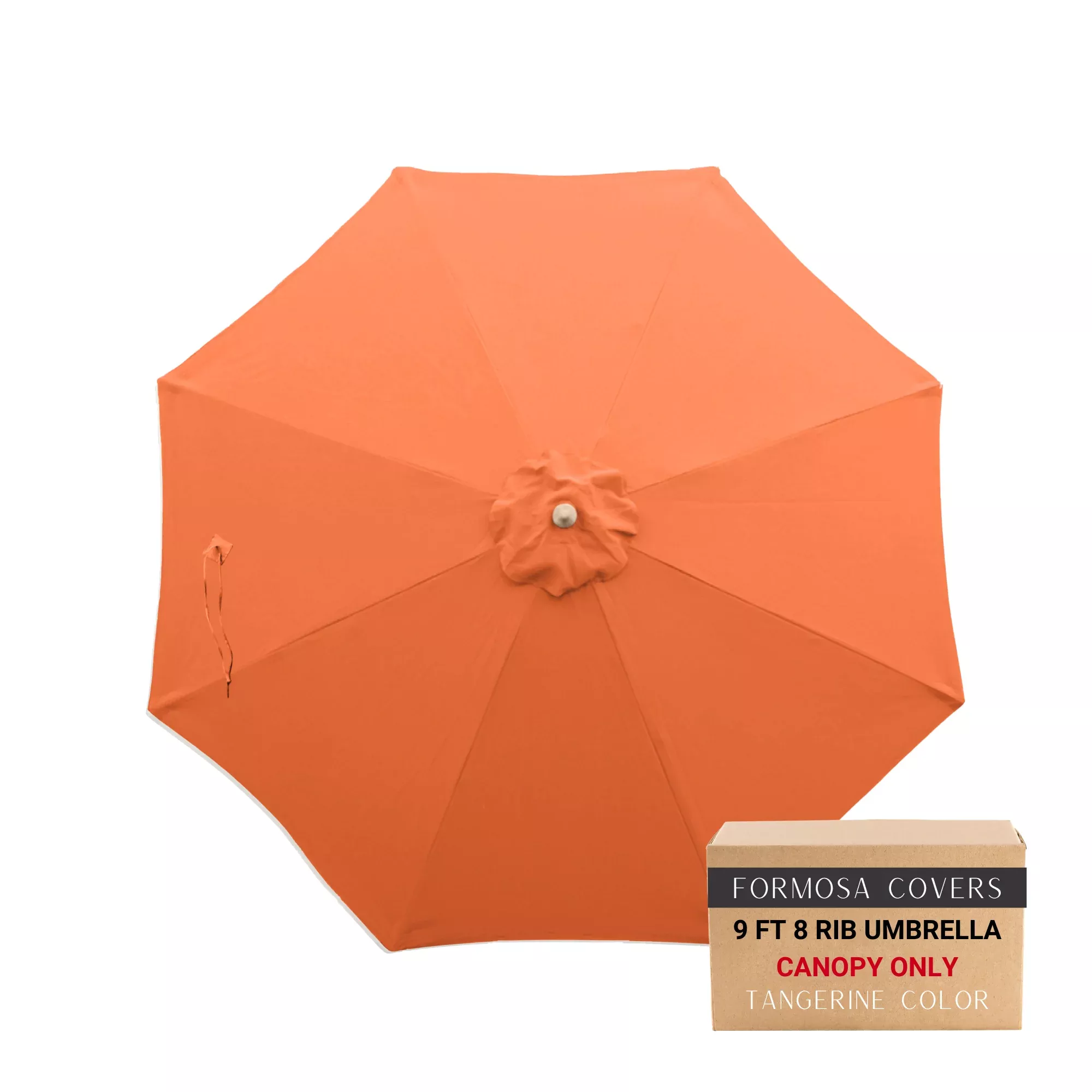 9ft Market Patio Umbrella 8 Rib Replacement Canopy Tangerine