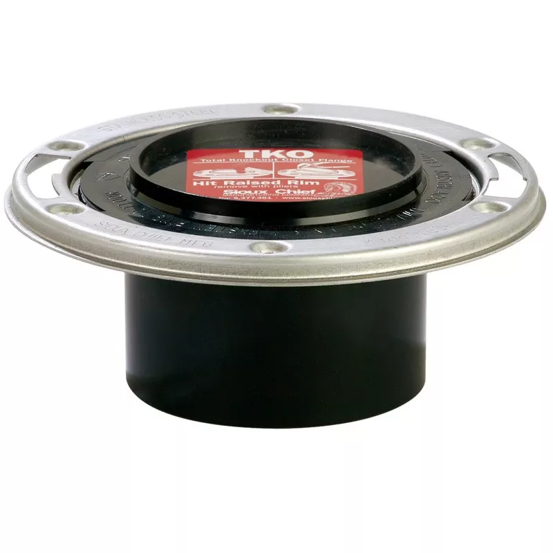 Abs/dwv Closet Flange, 3 In. Hub Or 4 In. Inside