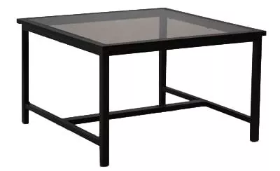 Akf07110k01 Park View Square Glass Top Chat Table - 34-inch Aged Bronze Frame