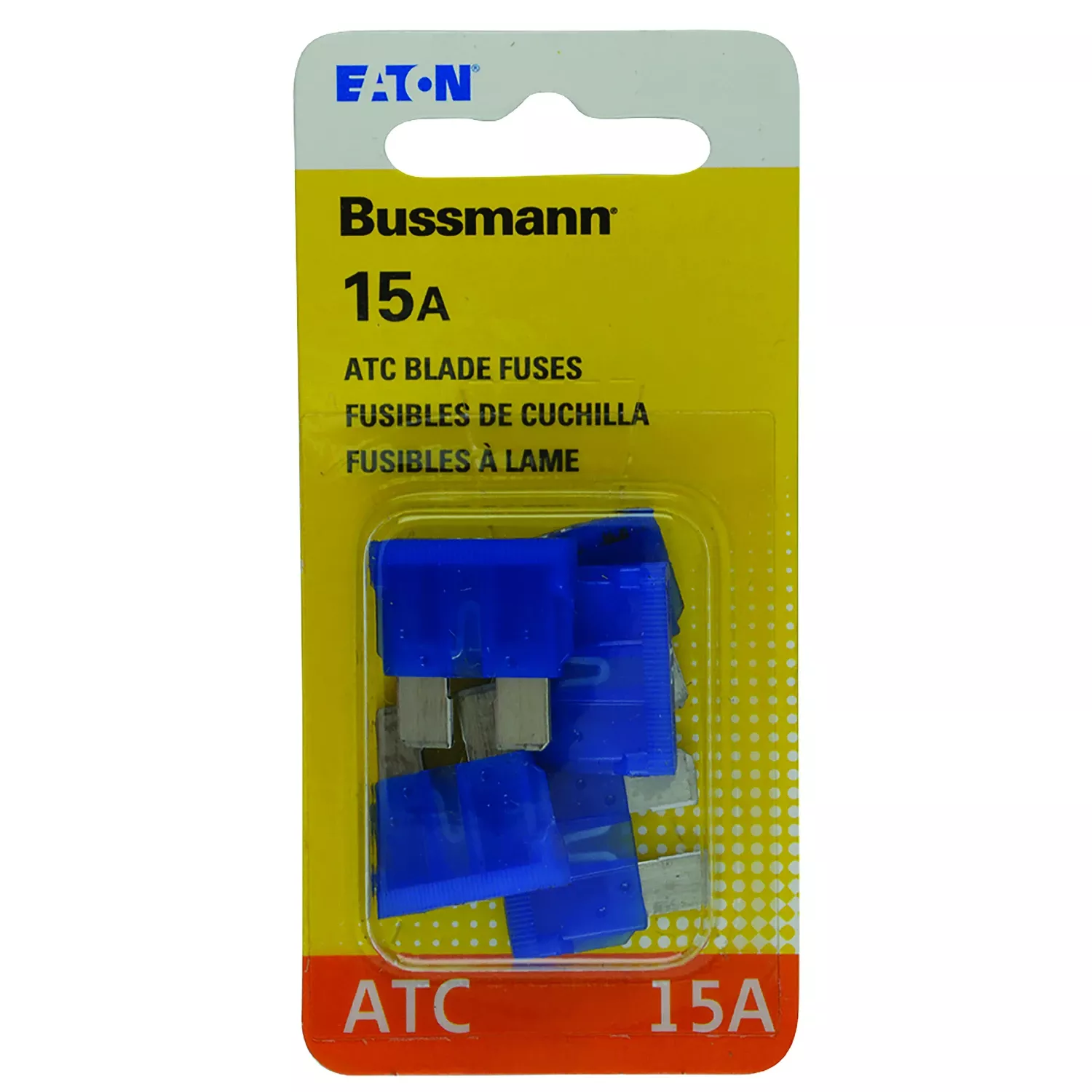 Automotive Blade Fuses, Blue, 15-amp, 5-pk.