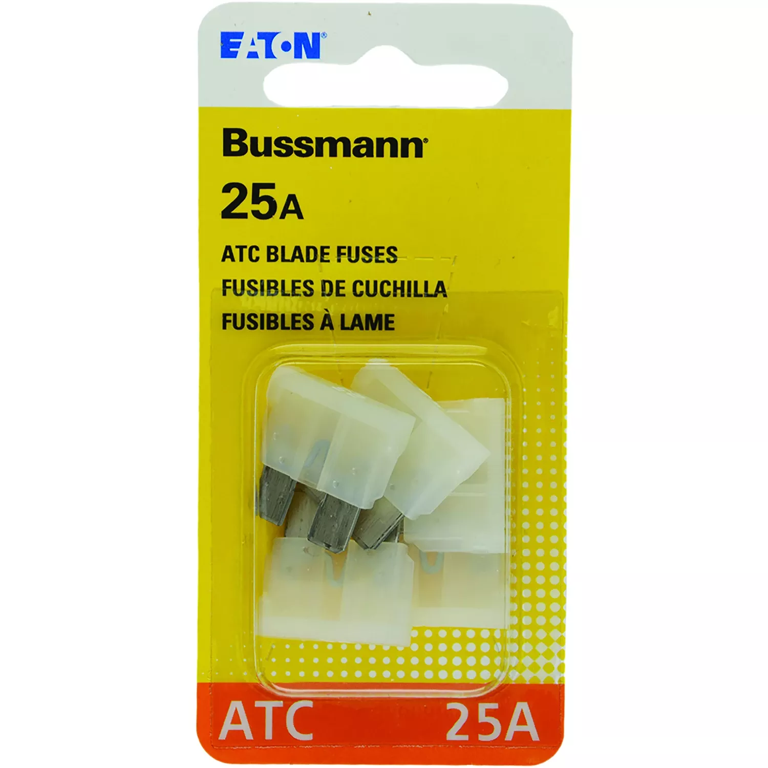 Automotive Blade Fuses, Clear, 25-amp, 5-pk.